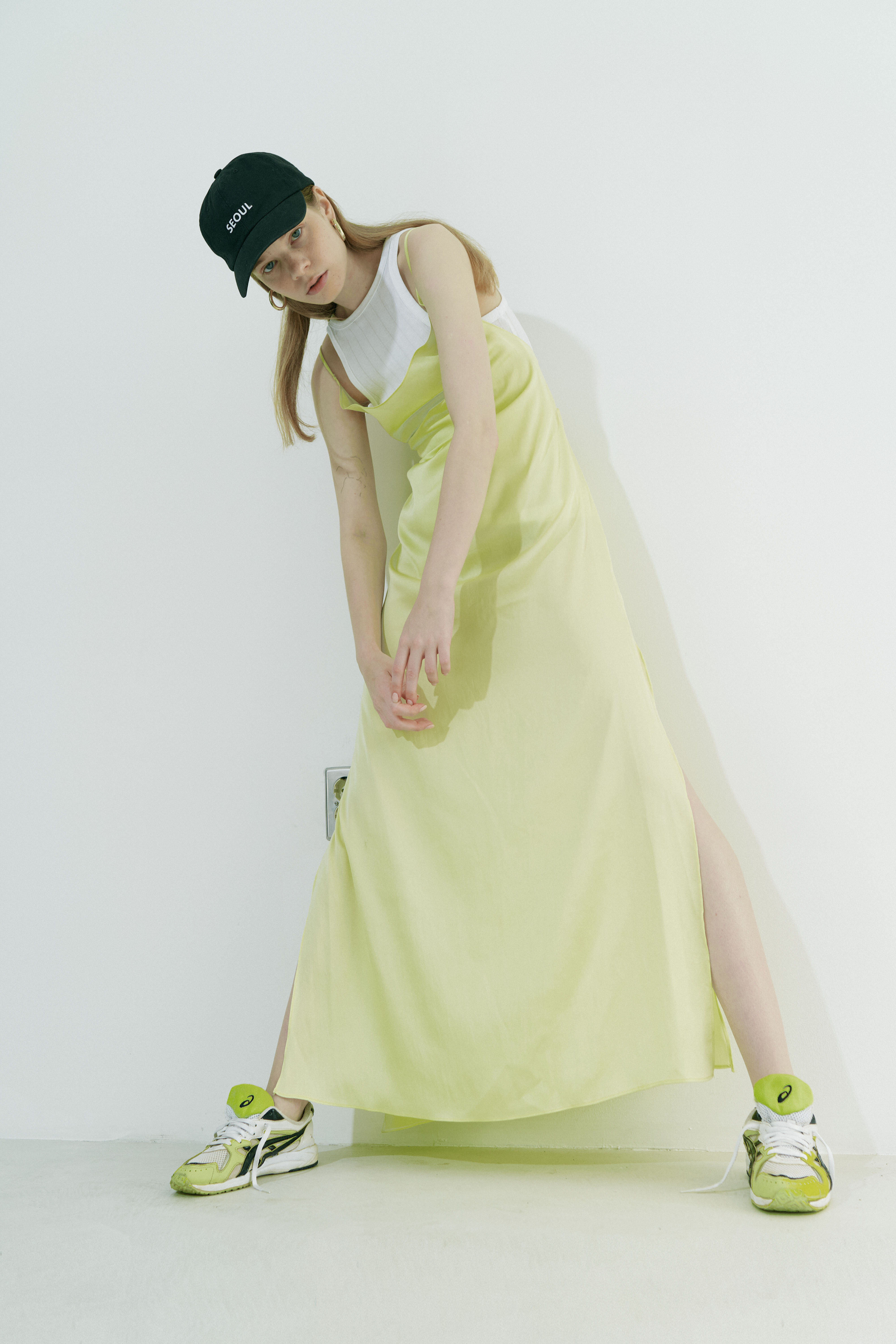 Slip long dress / Neon